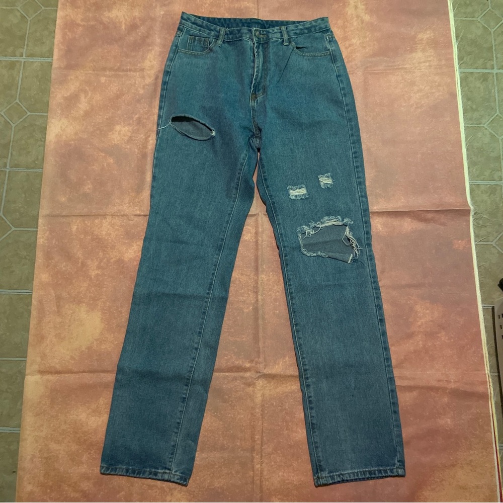 Shein Denim Ripped Jeans
